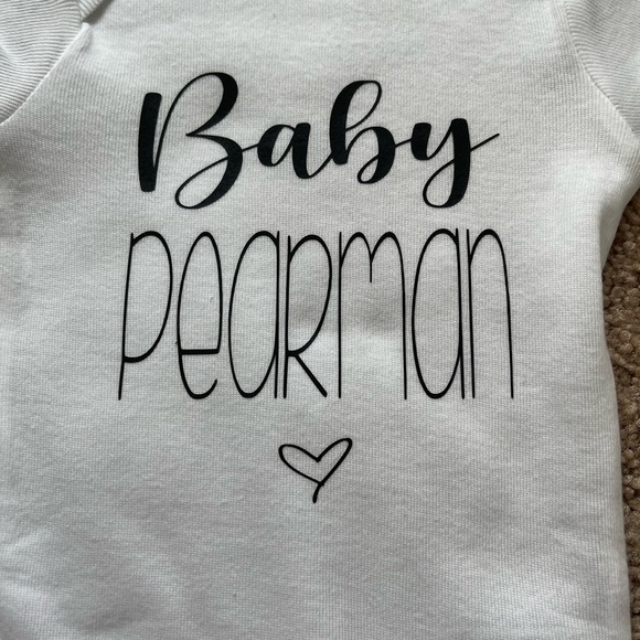 Custom Personalized Baby Onesies Gift NB, 0-3mo, 3-6 mo, & 6-9mo; Made to Order - Picture 4 of 4